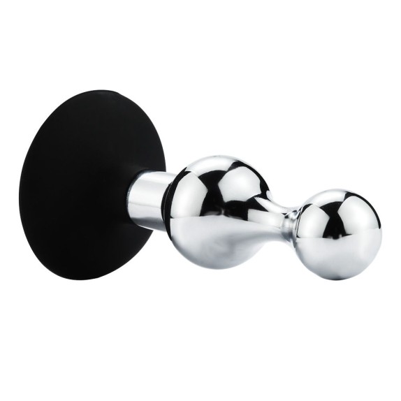 TAPPO-PLUG ANALE IN METALLO CON VENTOSA SEX TOY SANDGLASS