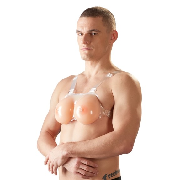 SENO FINTO IN SILICONE INDOSSABILE CON REGGISENO