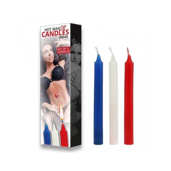 CONFEZIONE TRE CANDELE PER GIOCHI DI COPPIA SADOMASO