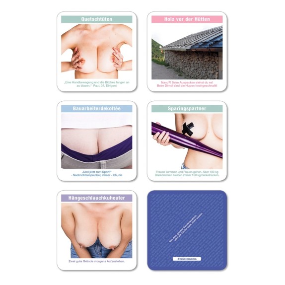 GIOCO DI CARTE SEXY MEMO CON SENO ARTICOLO SCHERZOSO