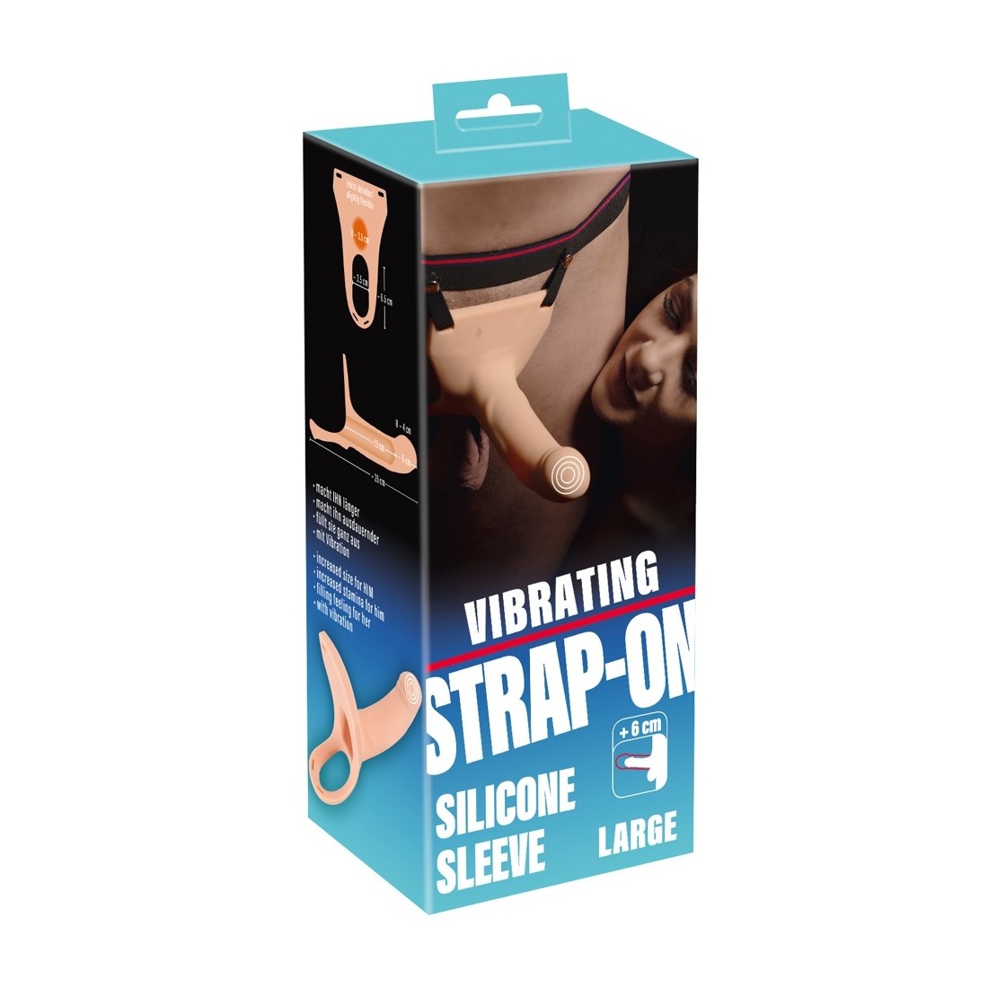 STRAP-ON APERTO PER UOMO SEX TOY VIBRANTE CON...