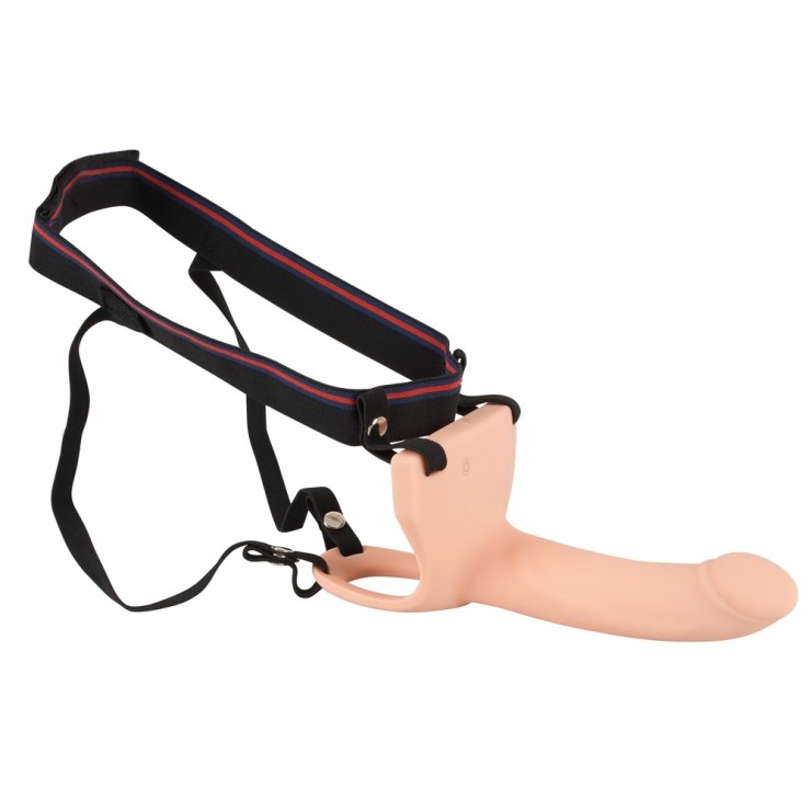 STRAP-ON APERTO PER UOMO SEX TOY VIBRANTE CON PROLUNGA CM. 6 2
