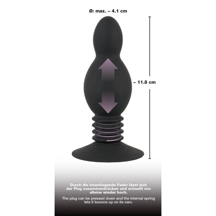 TAPPO ANALE IN SILICONE SEX TOY CON MOLLA BOUNCING PLUG 2