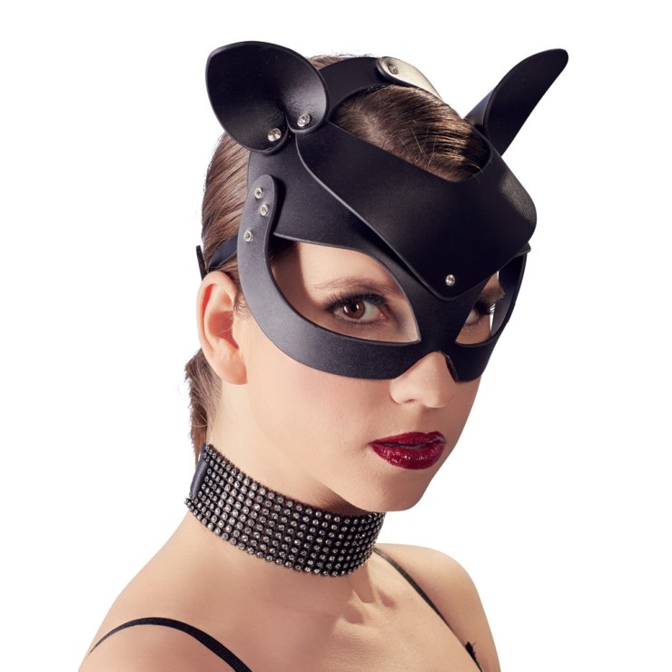 MASCHERA SEXY PER DONNA DA CATWOMAN IN SIMILPELLE BAD KITTY 2