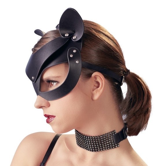 MASCHERA SEXY PER DONNA DA CATWOMAN IN SIMILPELLE BAD KITTY