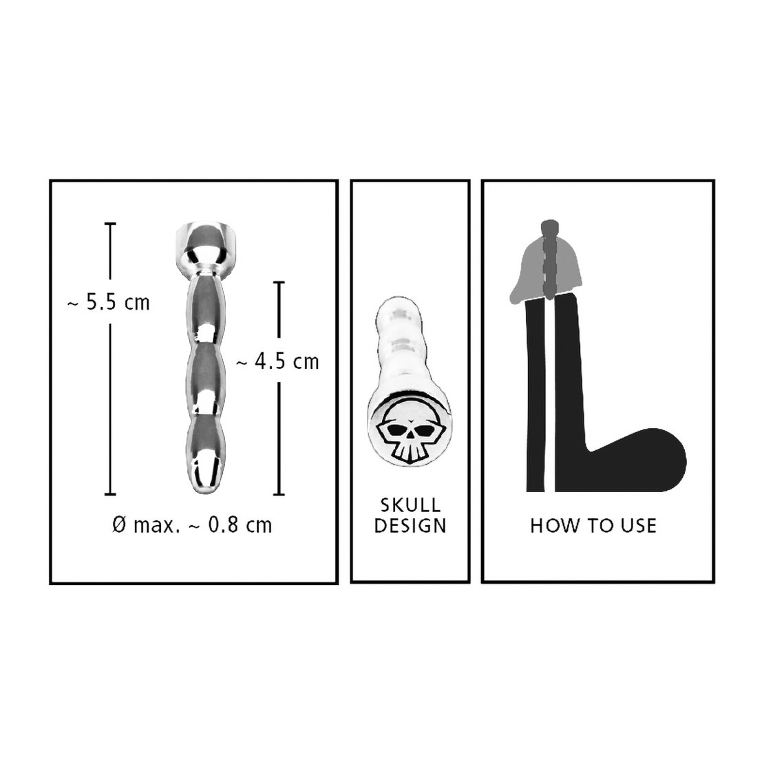 SPERMA STOPPER IN ACCIAIO SEX TOY CM. 5,5