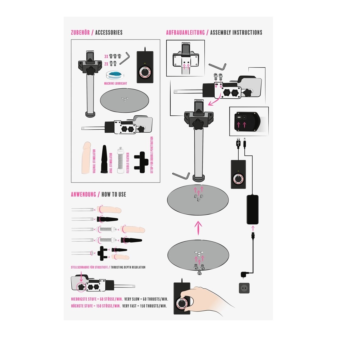 MACCHINA DEL SESSO CON ACCESSORI SEX TOY BIG...