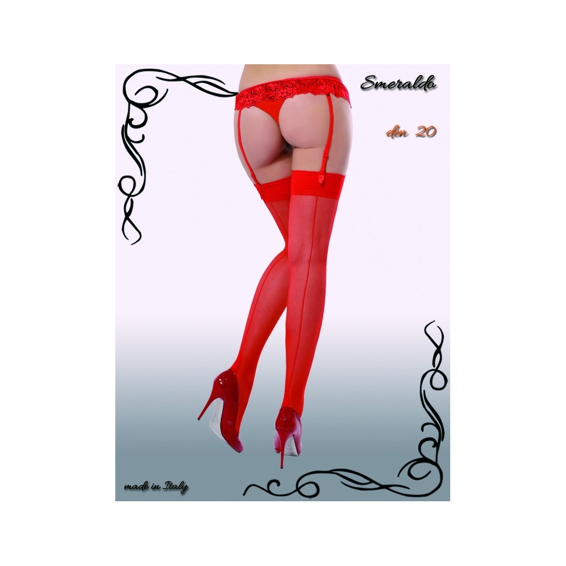 CALZE DA REGGICALZE SEXY PER DONNA CON RIGA...