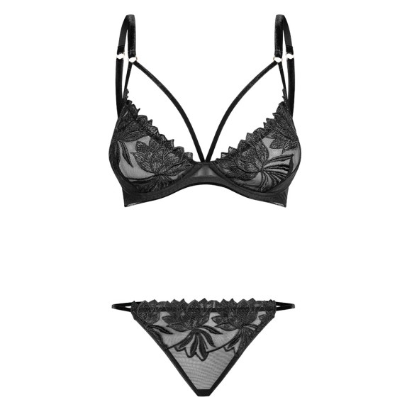 COMPLETO INTIMO SEXY PER DONNA CON LACCETTI