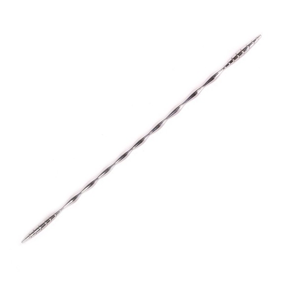 SONDA URETRALE SEX TOY IN ACCIAIO CON TEXTURE STIMOLANTE
