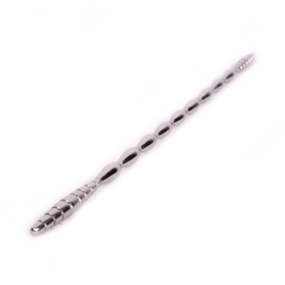 SONDA URETRALE SEX TOY IN ACCIAIO CON TEXTURE STIMOLANTE