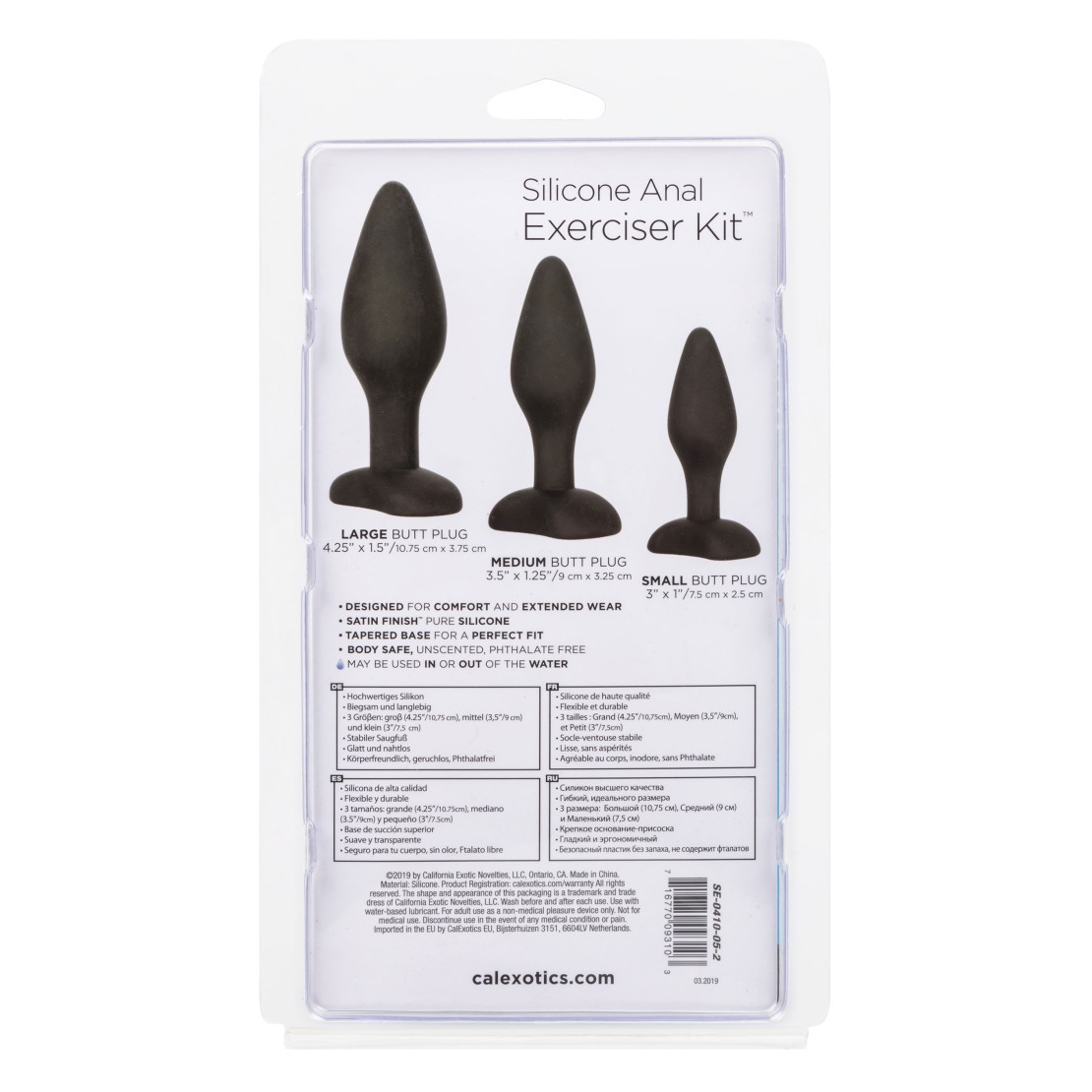 SET DI TRE TAPPI ANALI IN SILICONE SEX TOY...
