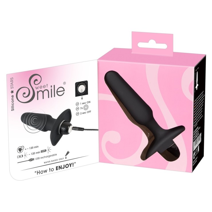 TAPPO ANALE IN SILICONE RICARICABILE SE XTOY SWEET SMILE 2