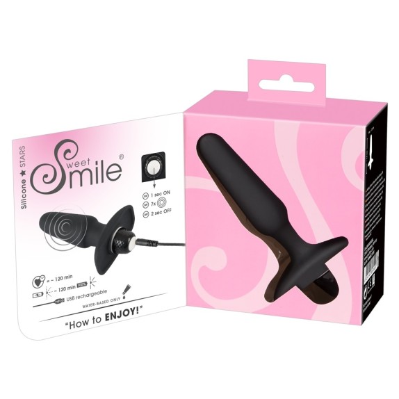 TAPPO ANALE IN SILICONE RICARICABILE SE XTOY SWEET SMILE