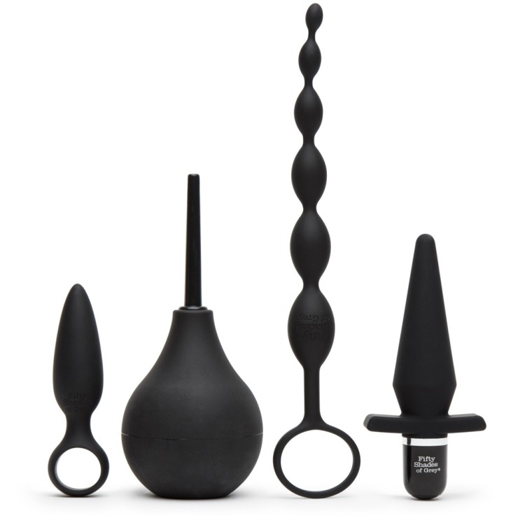 KIT QUATTRO SEX TOYS ANALI 50 SFUMATURE DI GRIGIO 2