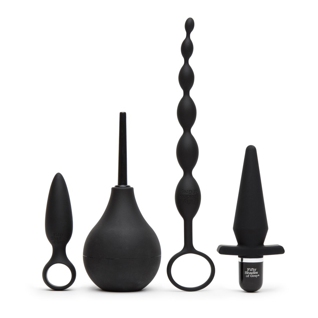 KIT QUATTRO SEX TOYS ANALI 50 SFUMATURE DI GRIGIO