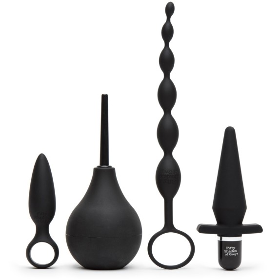 KIT QUATTRO SEX TOYS ANALI 50 SFUMATURE DI GRIGIO
