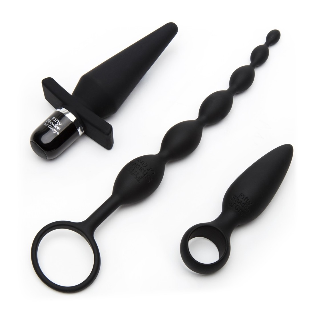 KIT QUATTRO SEX TOYS ANALI 50 SFUMATURE DI GRIGIO