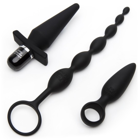 KIT QUATTRO SEX TOYS ANALI 50 SFUMATURE DI GRIGIO