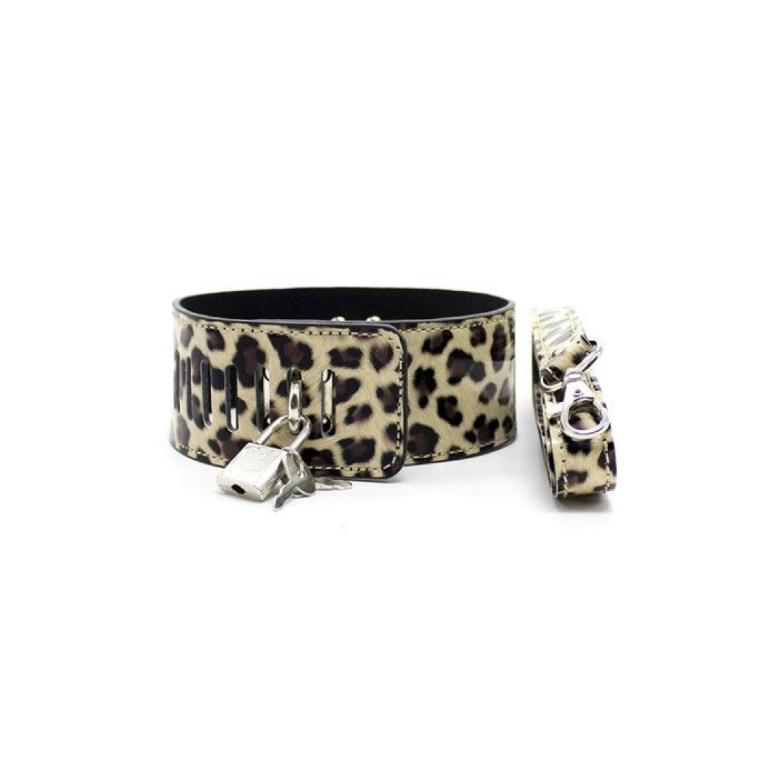 KIT BONDAGE 9 PEZZI LEOPARDATO