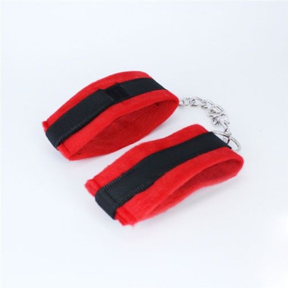 KIT BONDAGE ROSSO NERO 6 PEZZI PER GIOCHI DI COPPIA SADOMASO