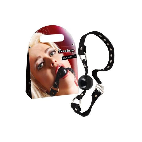 MORSO CON PALLINA IN SILICONE CINTURINO IN PELLE