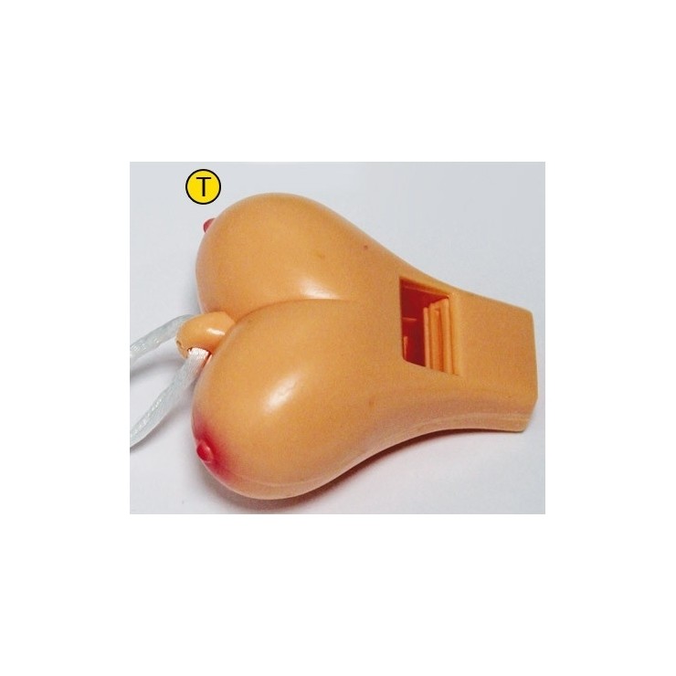 FISCHIETTO SEXY A FORMA DI SENO GADGET SCHERZOSO