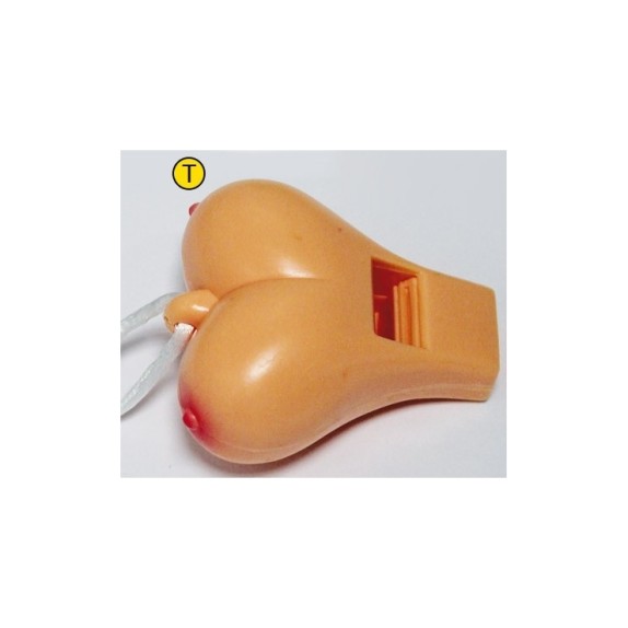 FISCHIETTO SEXY A FORMA DI SENO GADGET SCHERZOSO
