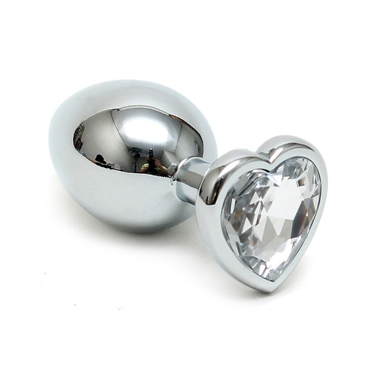 TAPPO ANALE PICCOLO IN METALLO SEX TOY CON CUORE 2