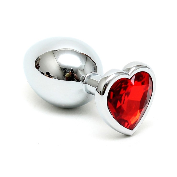 TAPPO ANALE PICCOLO IN METALLO SEX TOY CON CUORE