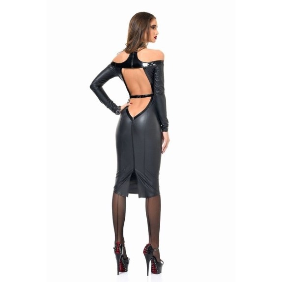 VESTITO SEXY PER DONNA IN SPANDEX E PVC CHIARA ROBE
