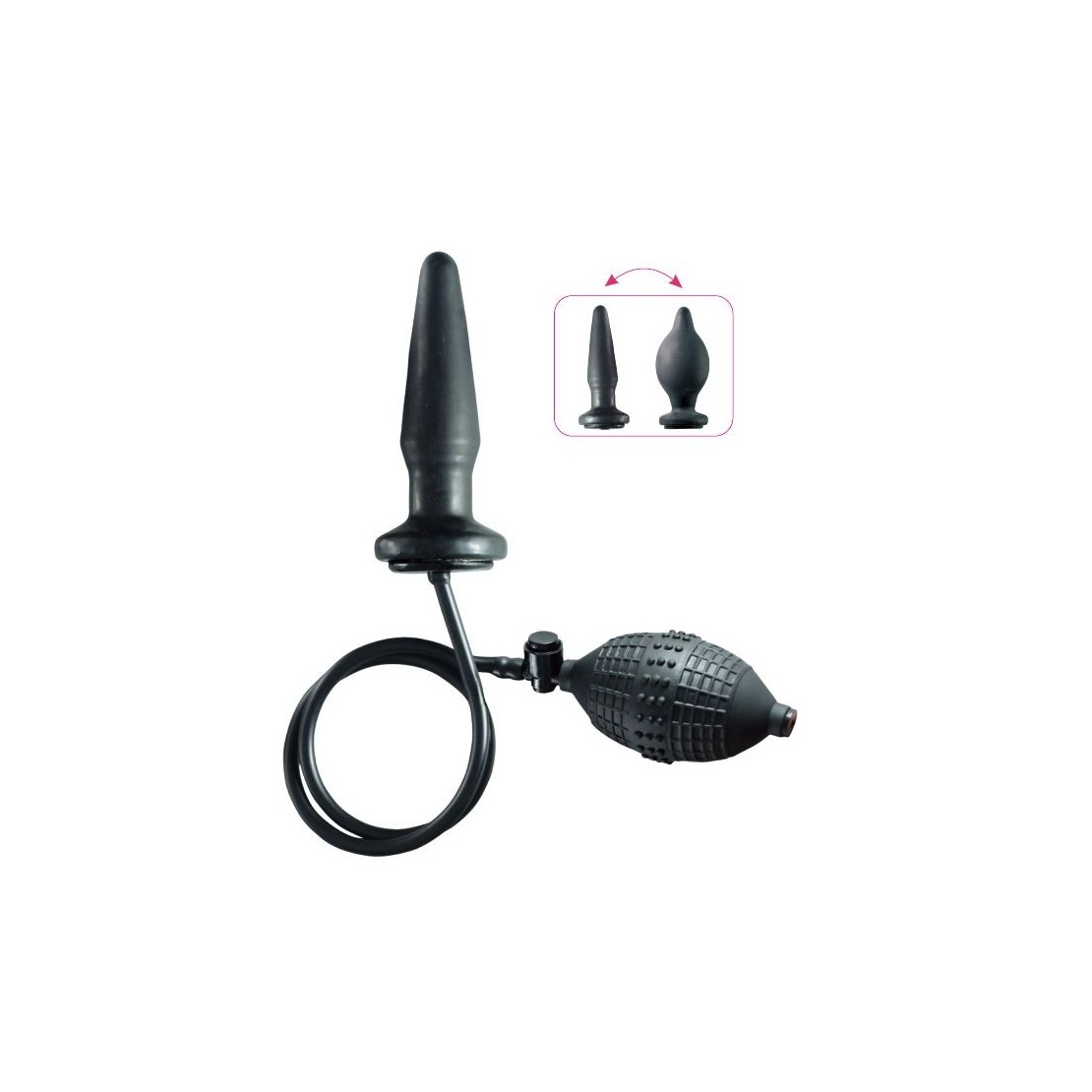 TAPPO ANALE GONFIABILE IN SILICONE SEX TOY...