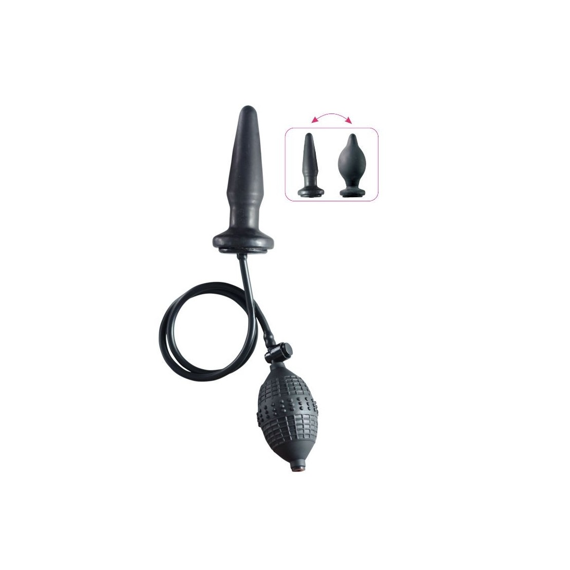 TAPPO ANALE GONFIABILE IN SILICONE SEX TOY...