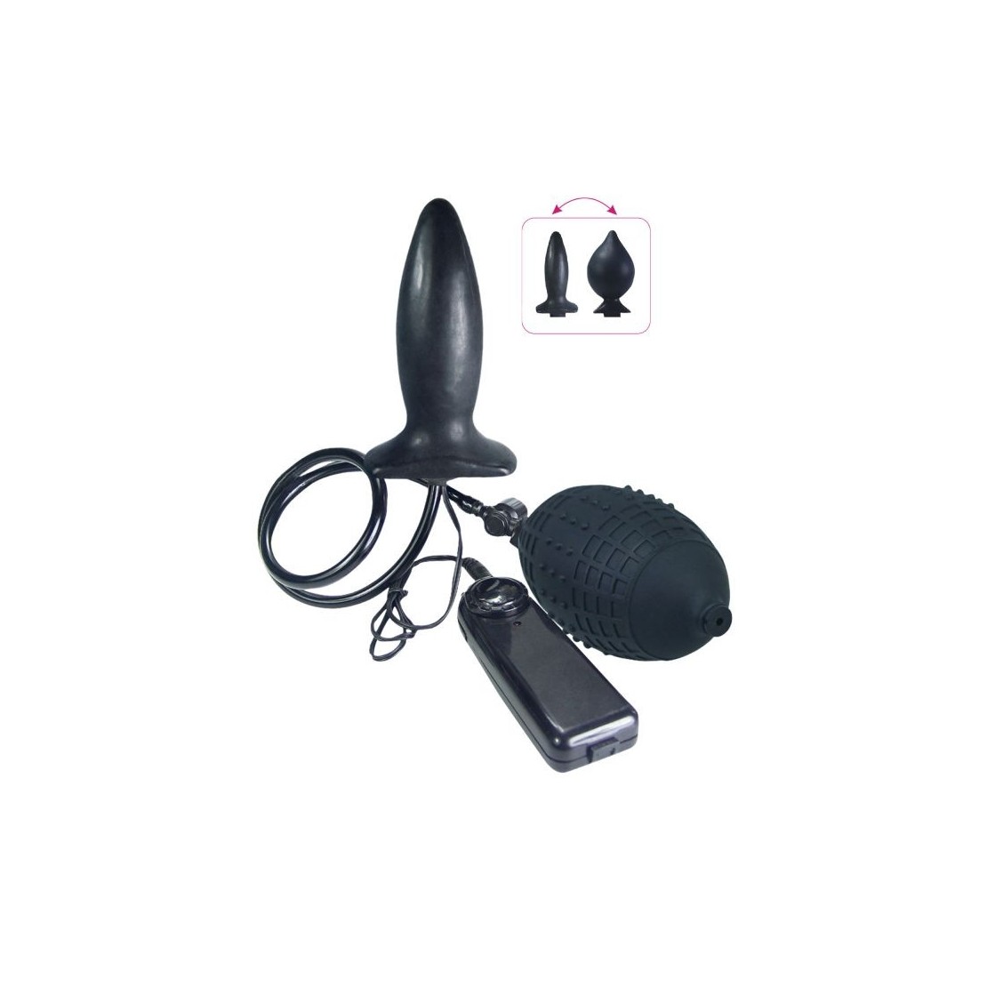 PLUG GONFIABILE VIBRANTE SEX TOY ANAL EXPLORER