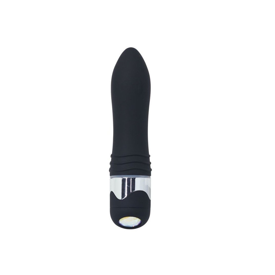 VIBRATORE VAGINALE NERO SEX TOY DIAMOND HEAD