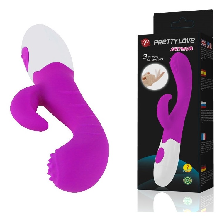 ARTHUR VIBRATORE RABBIT PER PUNTO G SEX TOY CON PALLINE... 2