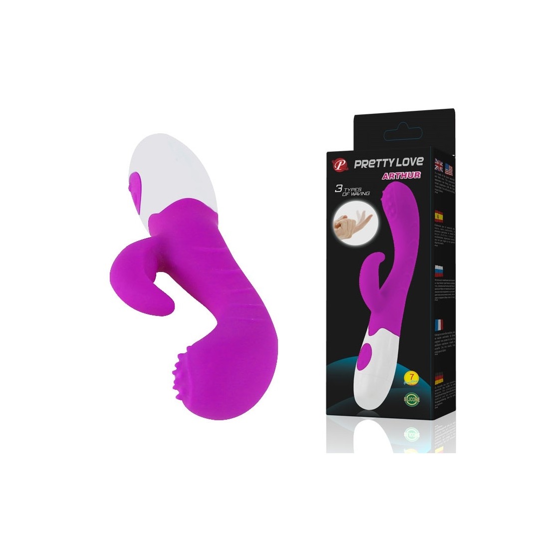 ARTHUR VIBRATORE RABBIT PER PUNTO G SEX TOY CON...
