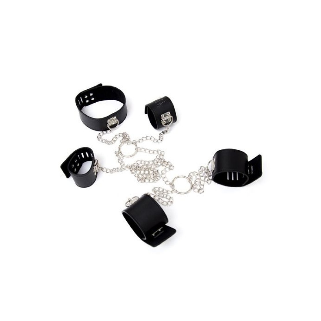 CHAIN HOGTIE COSTRITTIVO IN ECOPELLE E CATENE...