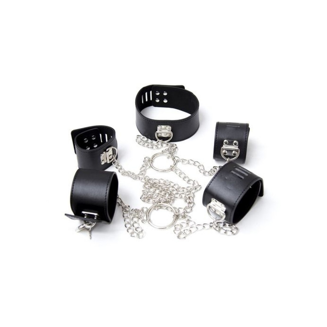 CHAIN HOGTIE COSTRITTIVO IN ECOPELLE E CATENE...
