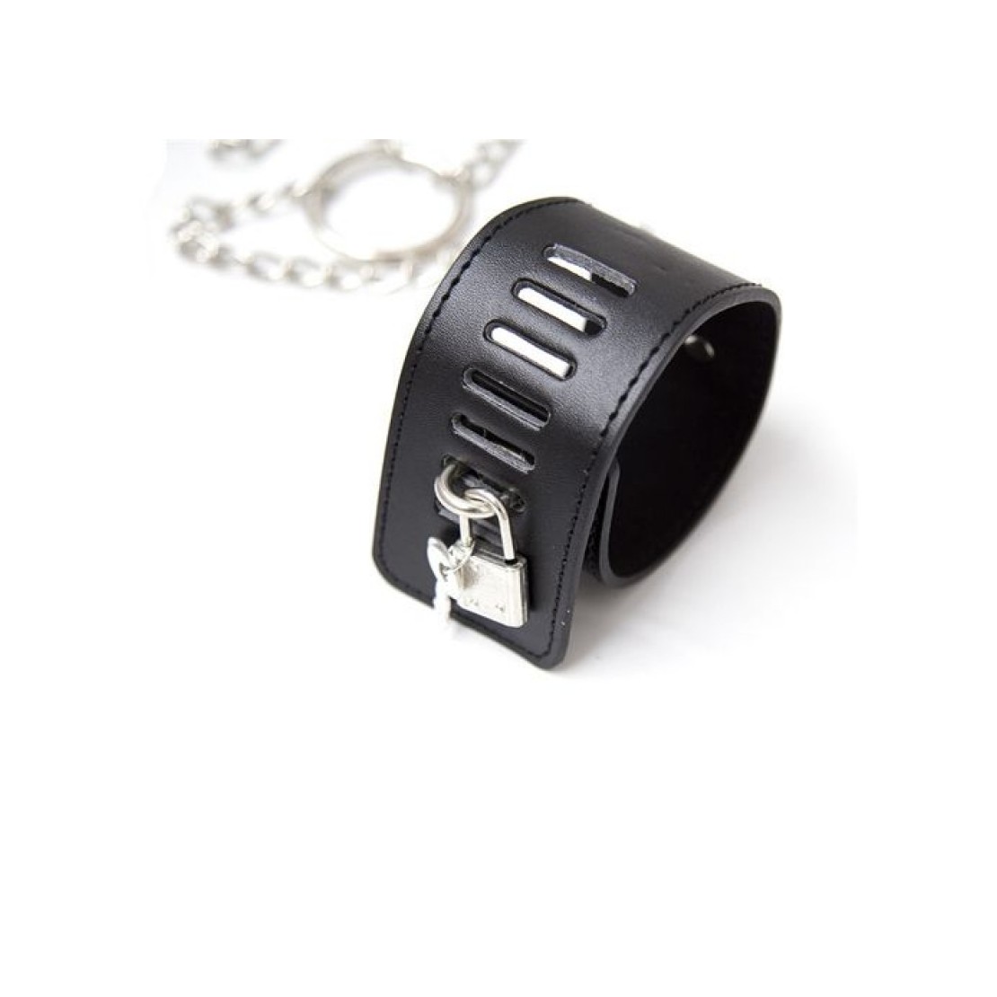 CHAIN HOGTIE COSTRITTIVO IN ECOPELLE E CATENE...