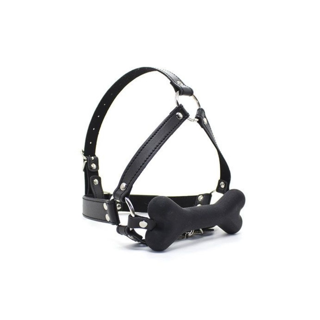 HARNESS CON MORSO A FORMA DI OSSO SEX TOY SADO