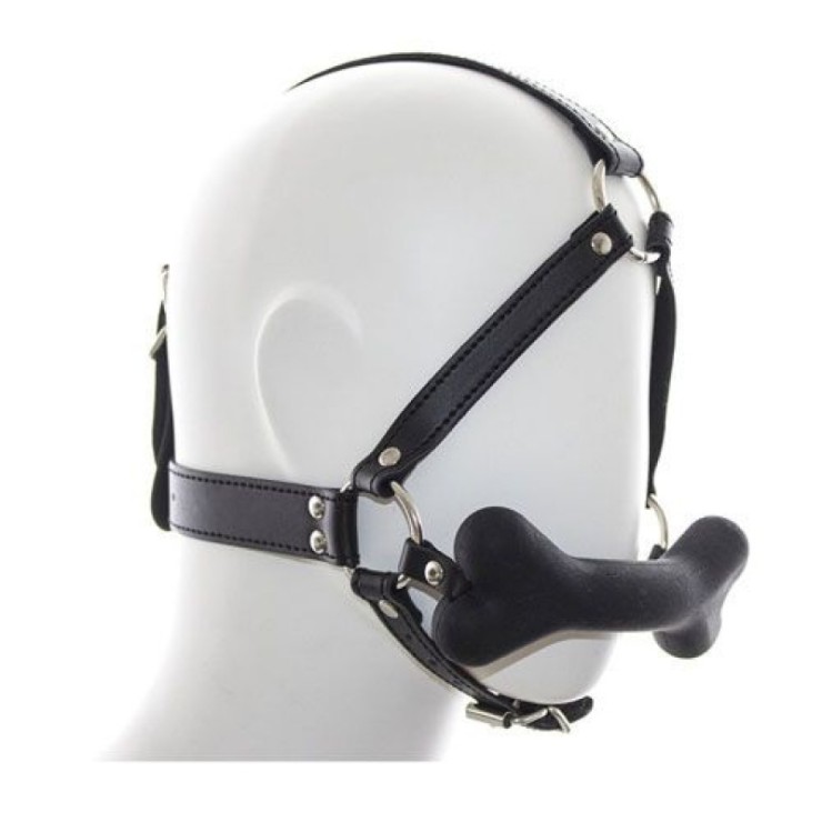 HARNESS CON MORSO A FORMA DI OSSO SEX TOY SADO 2