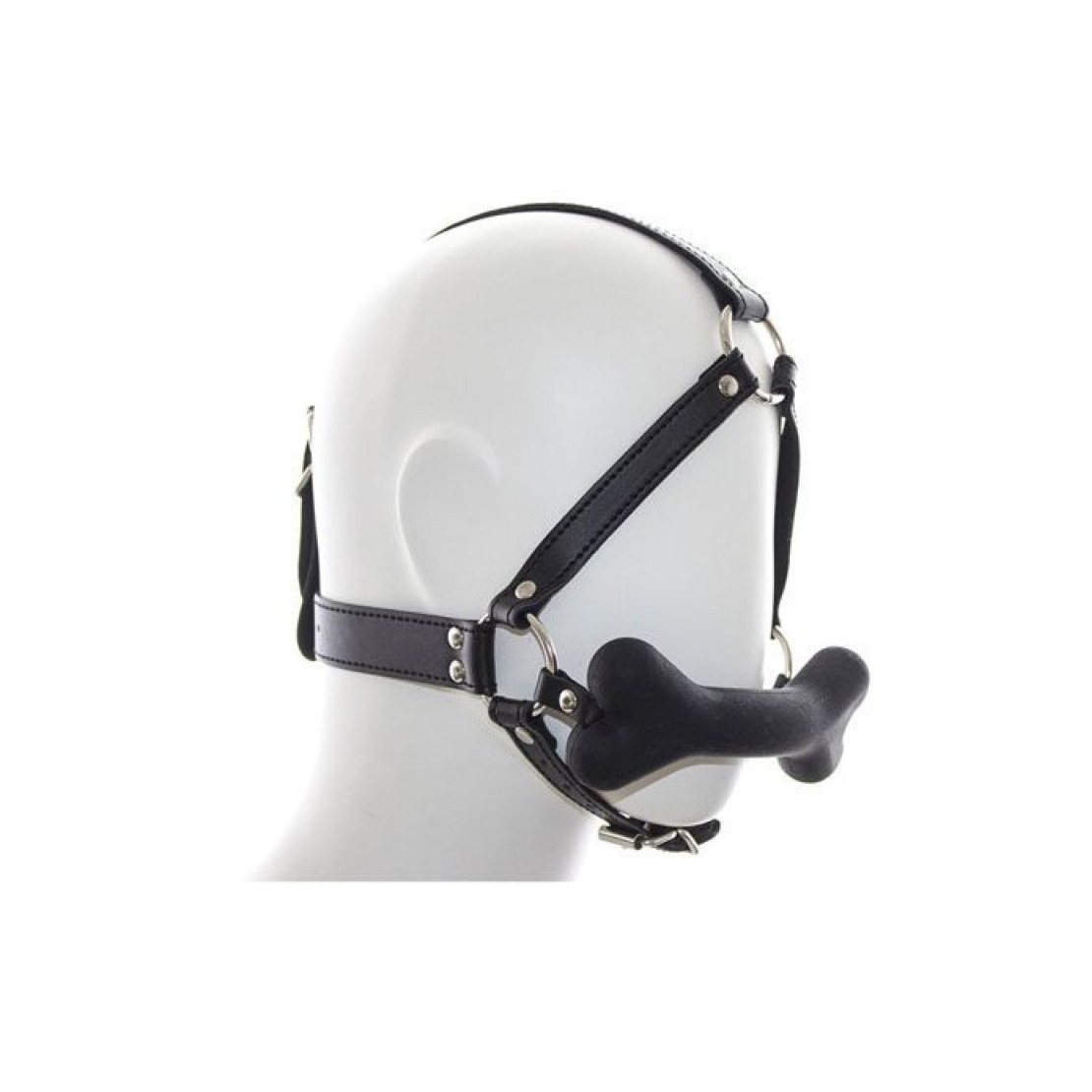 HARNESS CON MORSO A FORMA DI OSSO SEX TOY SADO