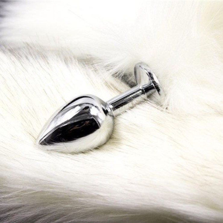 LONG FOX TAIL PLUG ANALE CON CODA SEX TOY IN ECOPELLICCIA 2