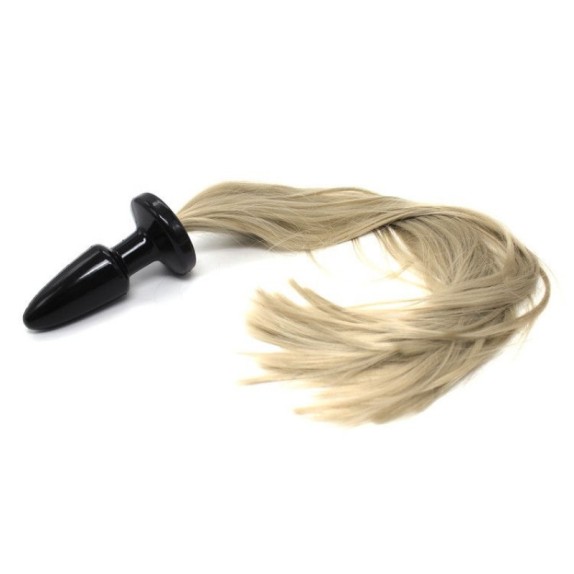 PLUG ANALE IN PVC SEX TOY CON CODA LONG HORSE TAIL
