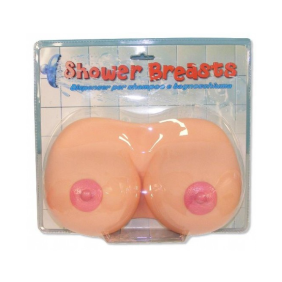 DISPENSER PER DOCCIA A FORMA DI TETTE ARTICOLO SCHERZOSO SEXY