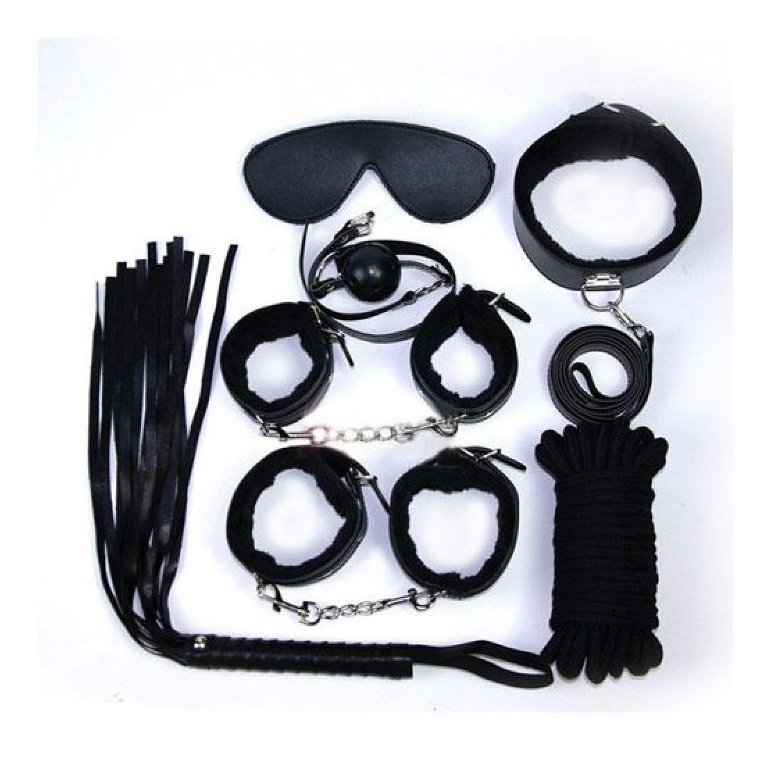 KIT BONDAGE 8 PEZZI PER GIOCHI DI COPPIA BDSM