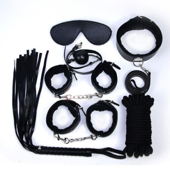 KIT BONDAGE 8 PEZZI PER GIOCHI DI COPPIA BDSM