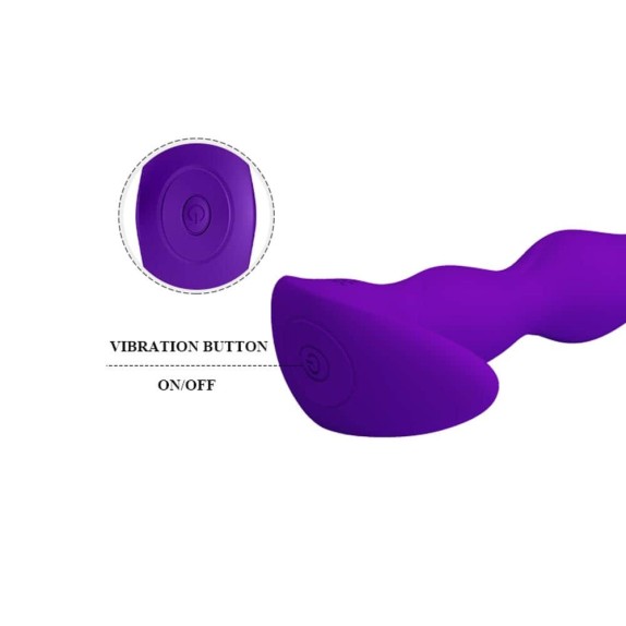 TAPPO ANALE BUTT PLUG VIBRANTE IN SILICONE SEX TOY YALE