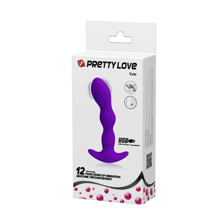 TAPPO ANALE BUTT PLUG VIBRANTE IN SILICONE SEX TOY YALE
